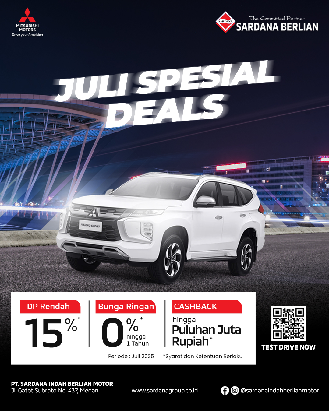 Juli Spesial Deals Mitsubishi New Pajero Sport Medan
